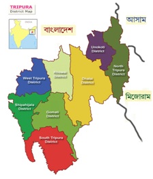 Image - Map - Tripura at a glance
