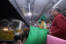 Hon’ble Chief Minister Professor (Dr.) Manik Saha launched Agartala-Deoghar Express train from Agartala.
