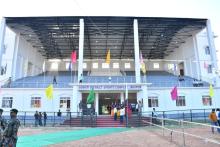 Hon’ble CM inaugurated the grand stand at Gomti District Sports Complex.