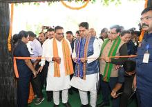 Hon’ble CM inaugurated the grand stand at Gomti District Sports Complex.